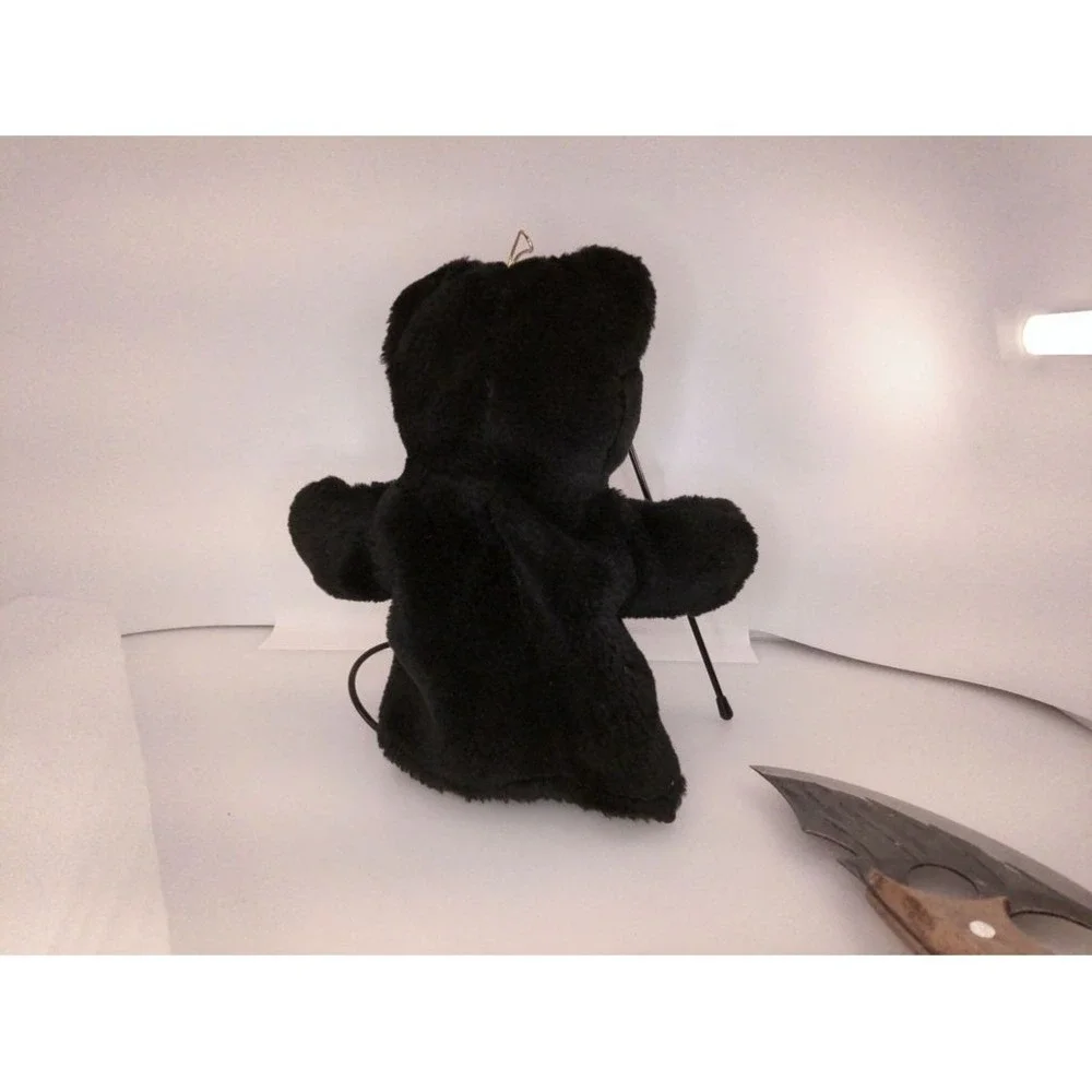 Vintage Black Cat Hand Puppet Plush by Best Made Toys Toronto Canada 10